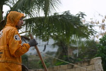  Δραστηριότητες καθαρισμού κατά τη σύντομη περίοδο των βροχών, στα μέσα Απριλίου 2010.